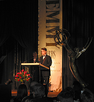 Lane Wyrick Receives Mid-America Emmy Award